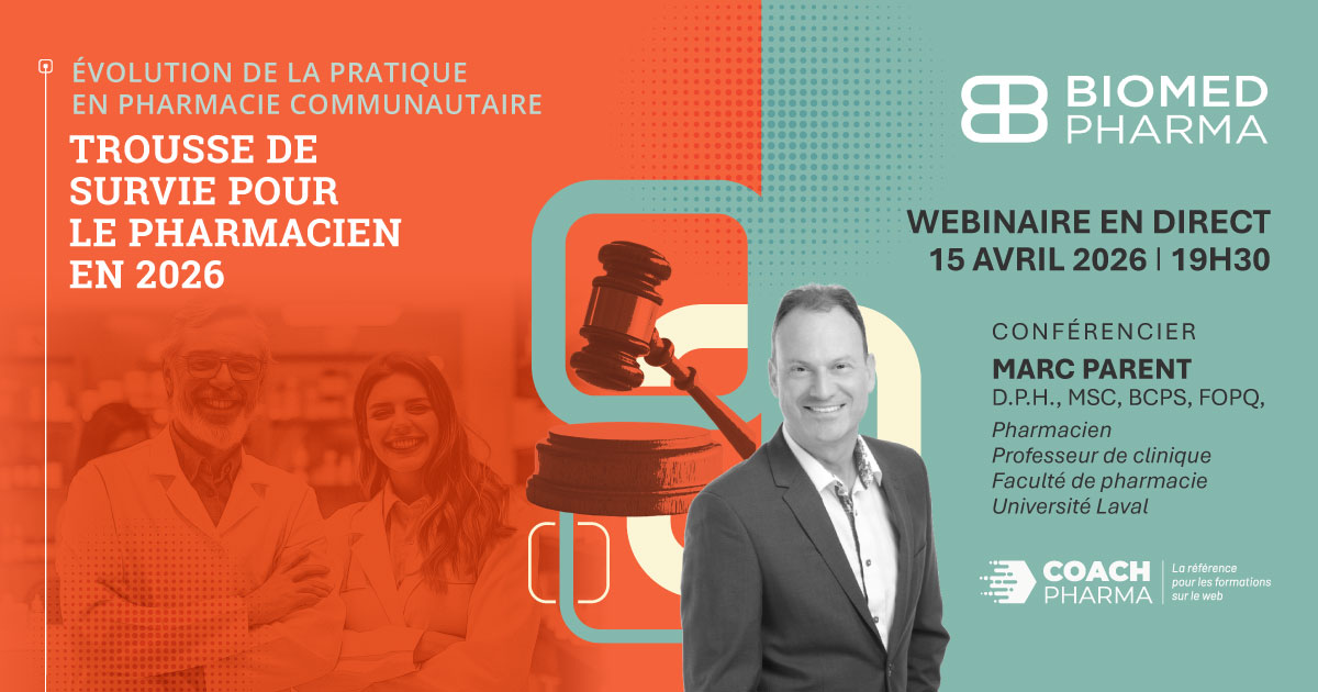 webinaire évolution de la pratique en pharmacie communautaire en 2026